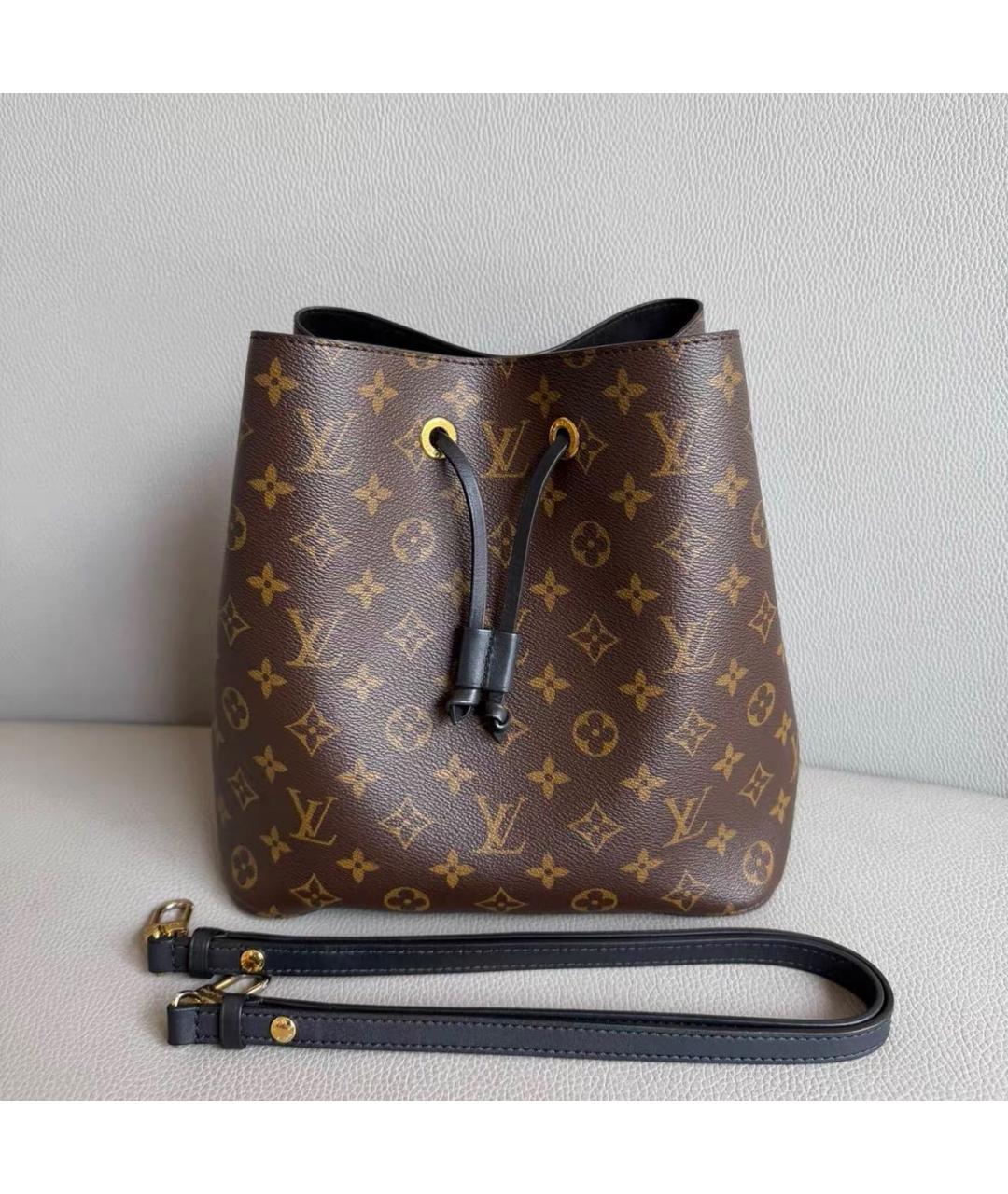 LOUIS VUITTON Коричневая канва сумка через плечо, фото 7
