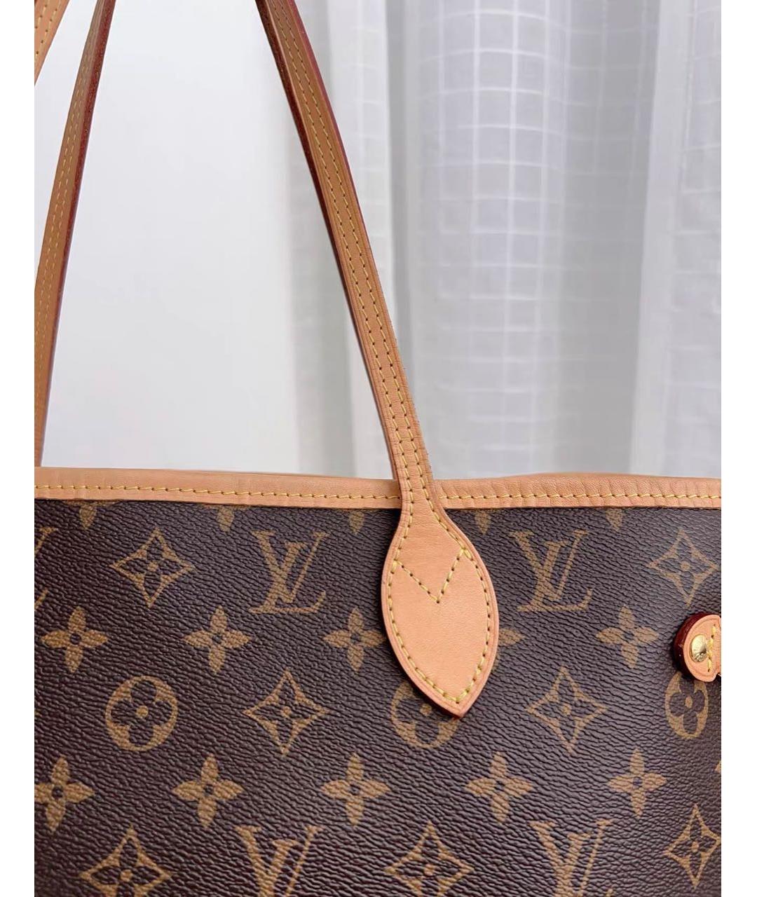 LOUIS VUITTON Коричневая канва сумка тоут, фото 6