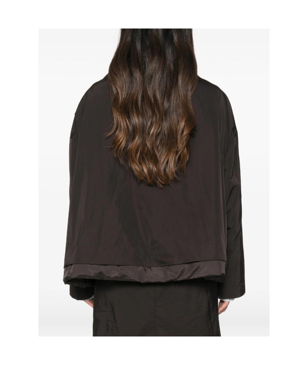 Carven Коричневая полиэстеровая куртка, фото 3