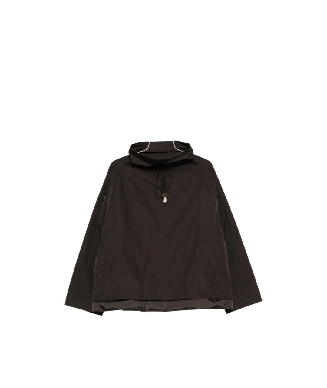 Carven Коричневая полиэстеровая куртка, фото 6