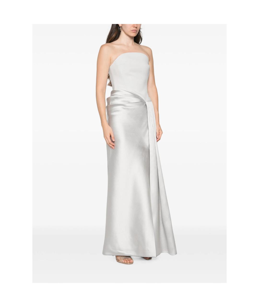 SOLACE LONDON Серебряное вечернее платье, фото 5