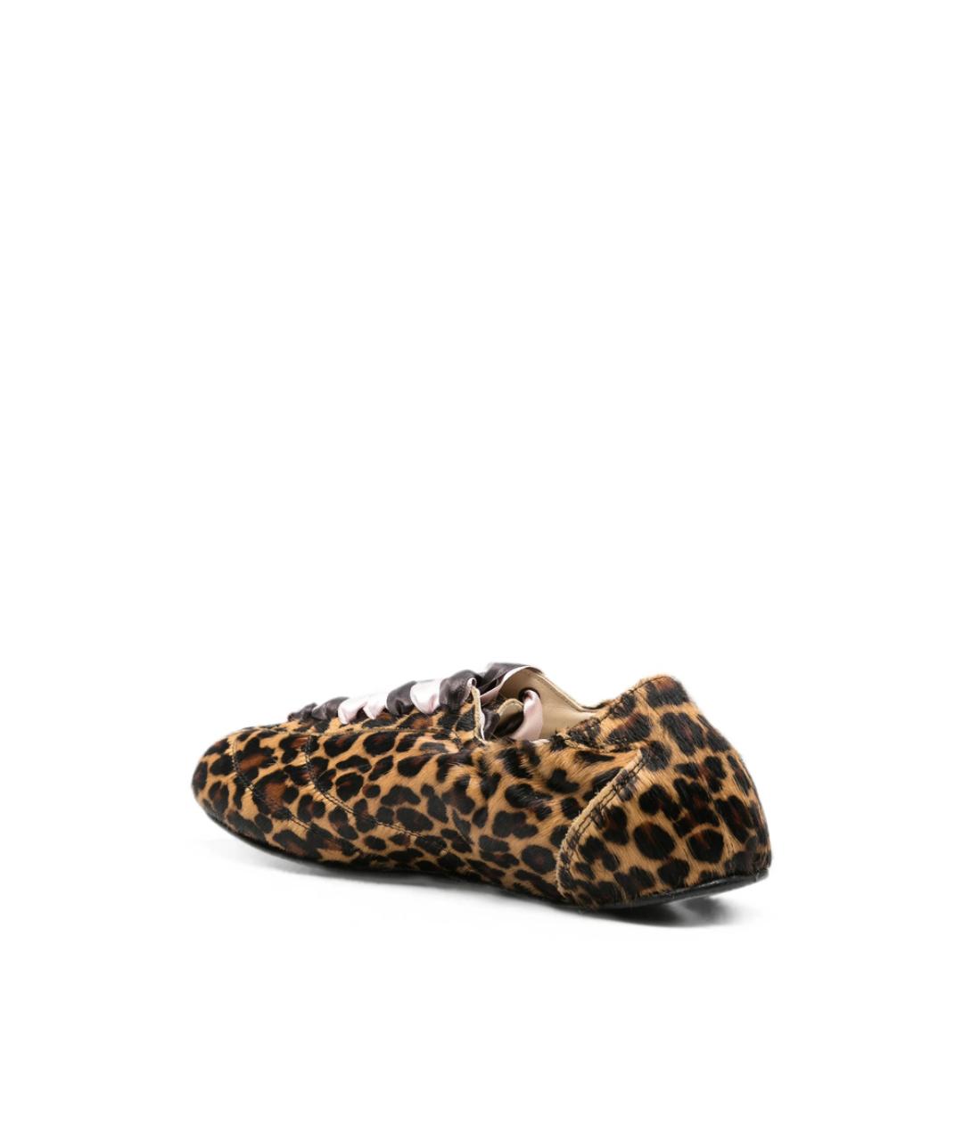 REPETTO Коричневые кожаные кроссовки, фото 3