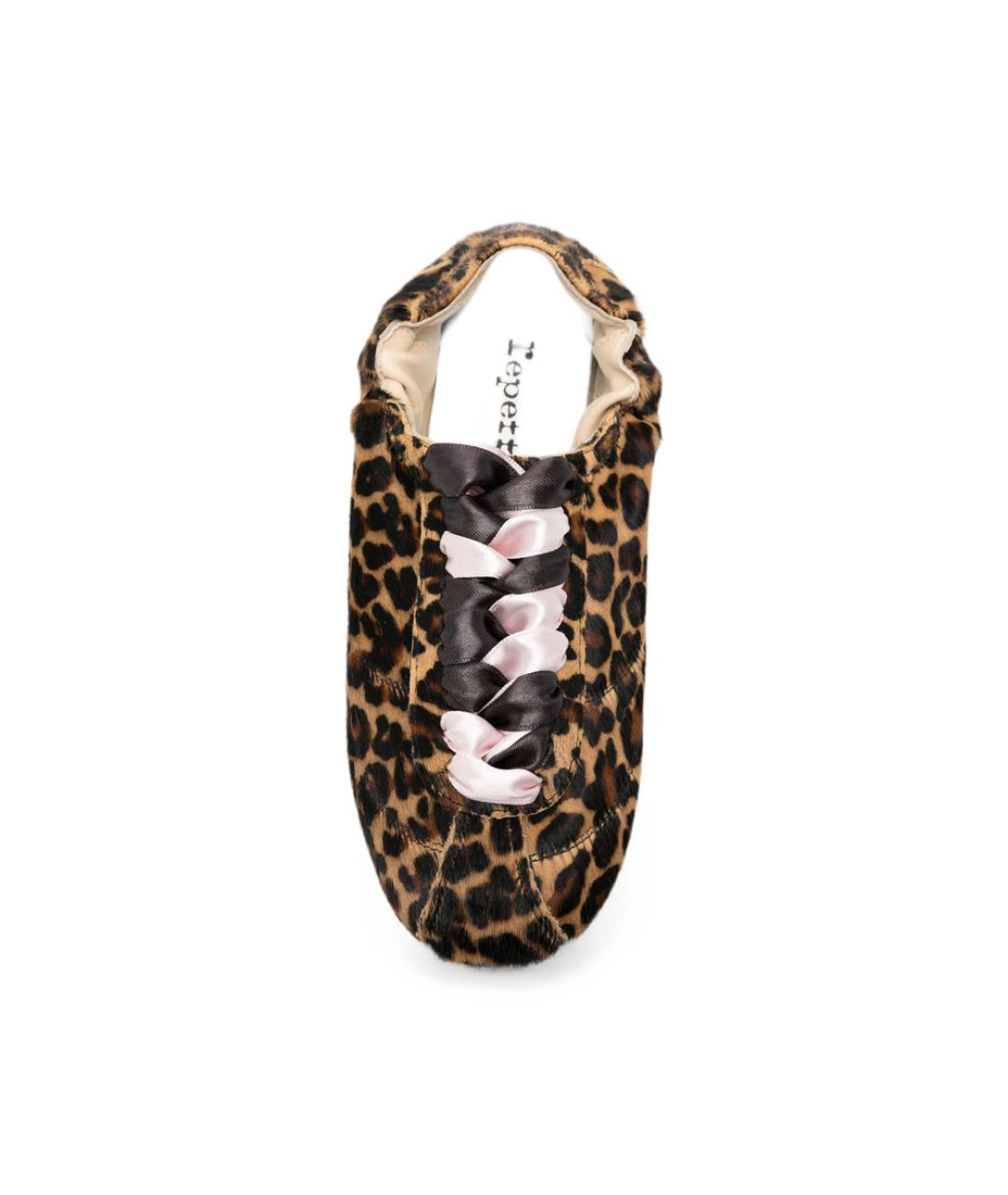 REPETTO Коричневые кожаные кроссовки, фото 5