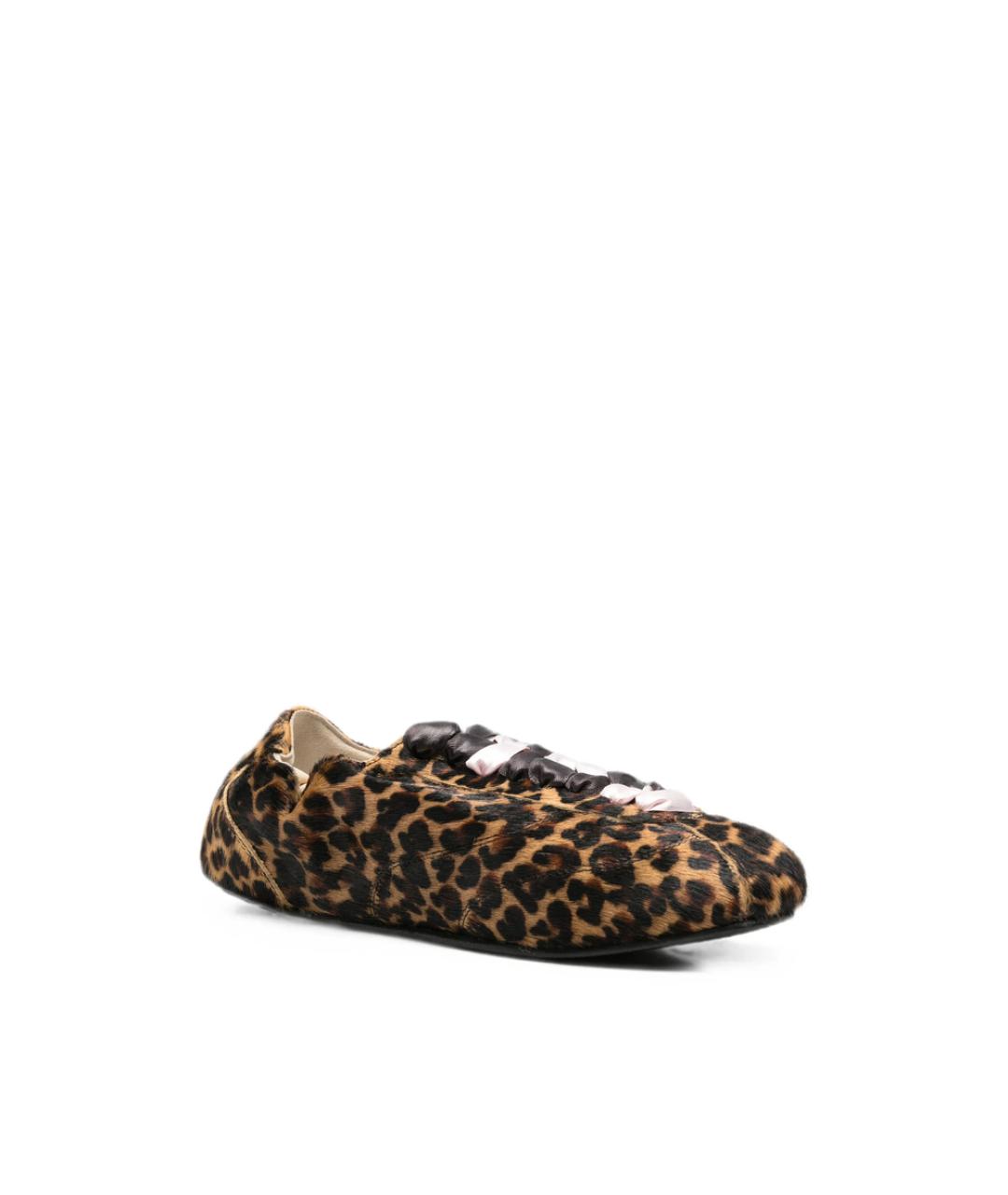 REPETTO Коричневые кожаные кроссовки, фото 4