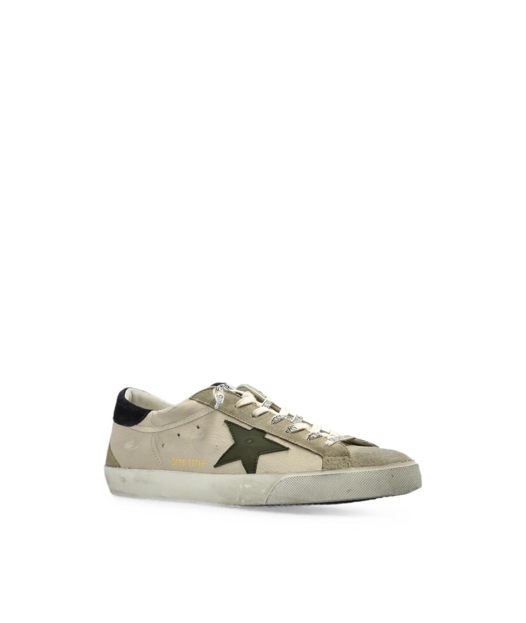 GOLDEN GOOSE Мульти кожаные низкие кроссовки / кеды, фото 2
