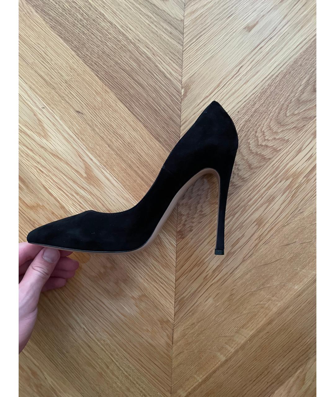 GIANVITO ROSSI Черные замшевые туфли, фото 8