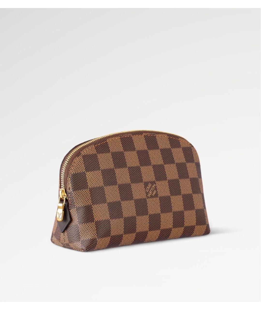 LOUIS VUITTON Коричневая канва косметичка, фото 8