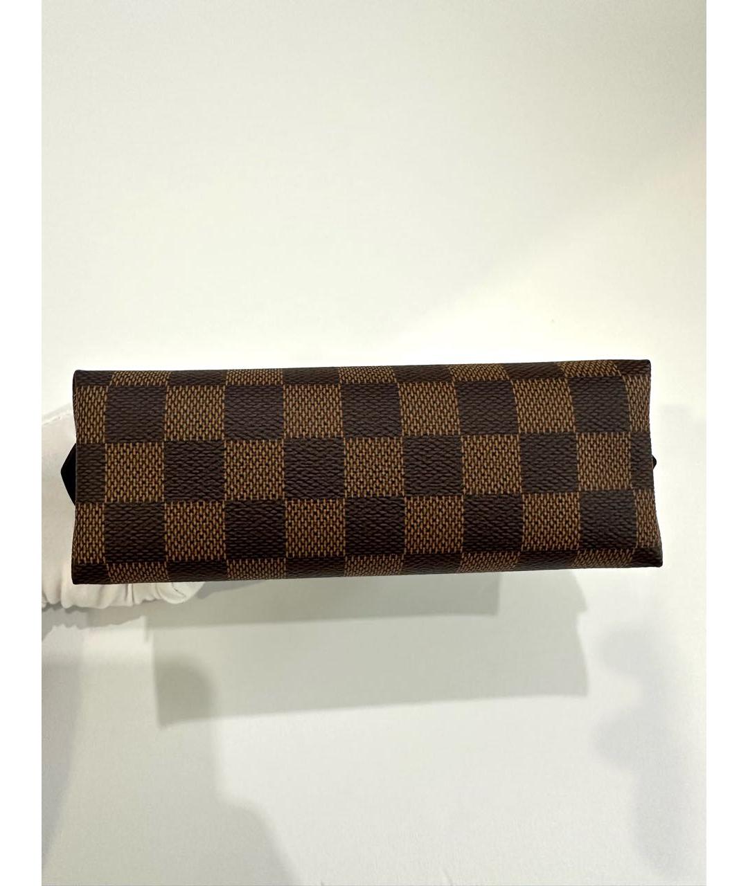 LOUIS VUITTON Коричневая канва косметичка, фото 5