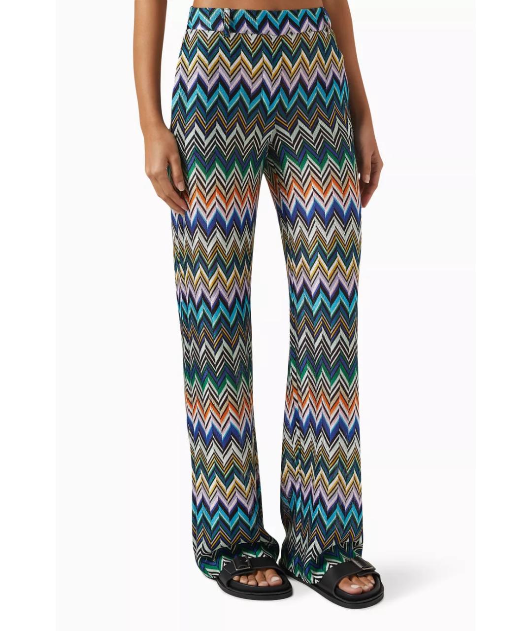MISSONI Мульти вискозные прямые брюки, фото 2
