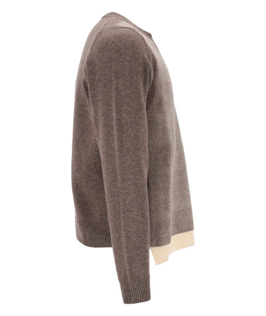 MAISON MARGIELA Коричневый шерстяной джемпер / свитер, фото 3
