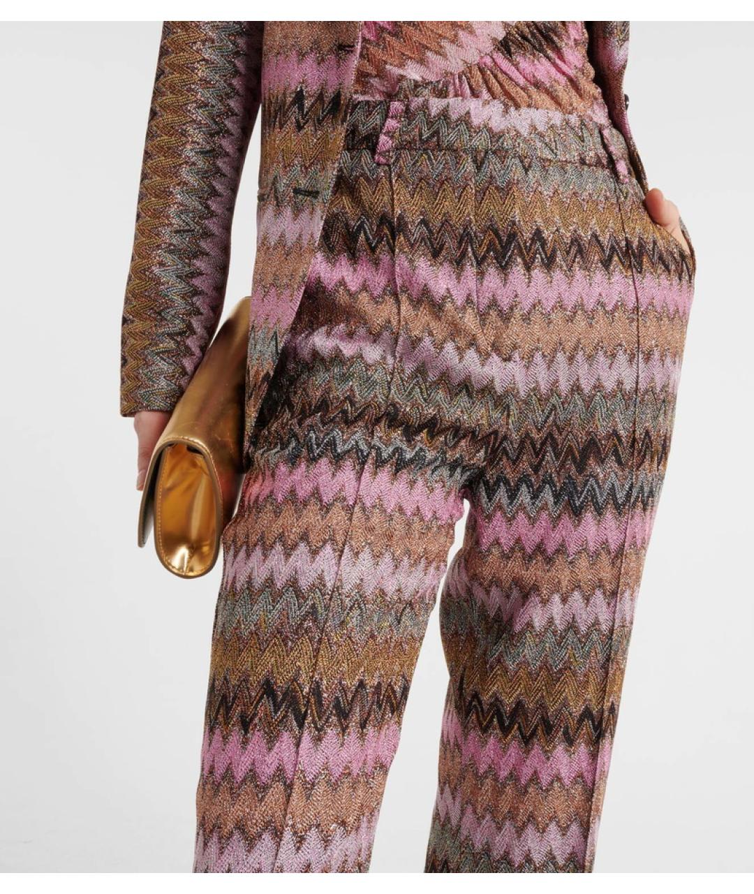 MISSONI Розовые вискозные брюки широкие, фото 4
