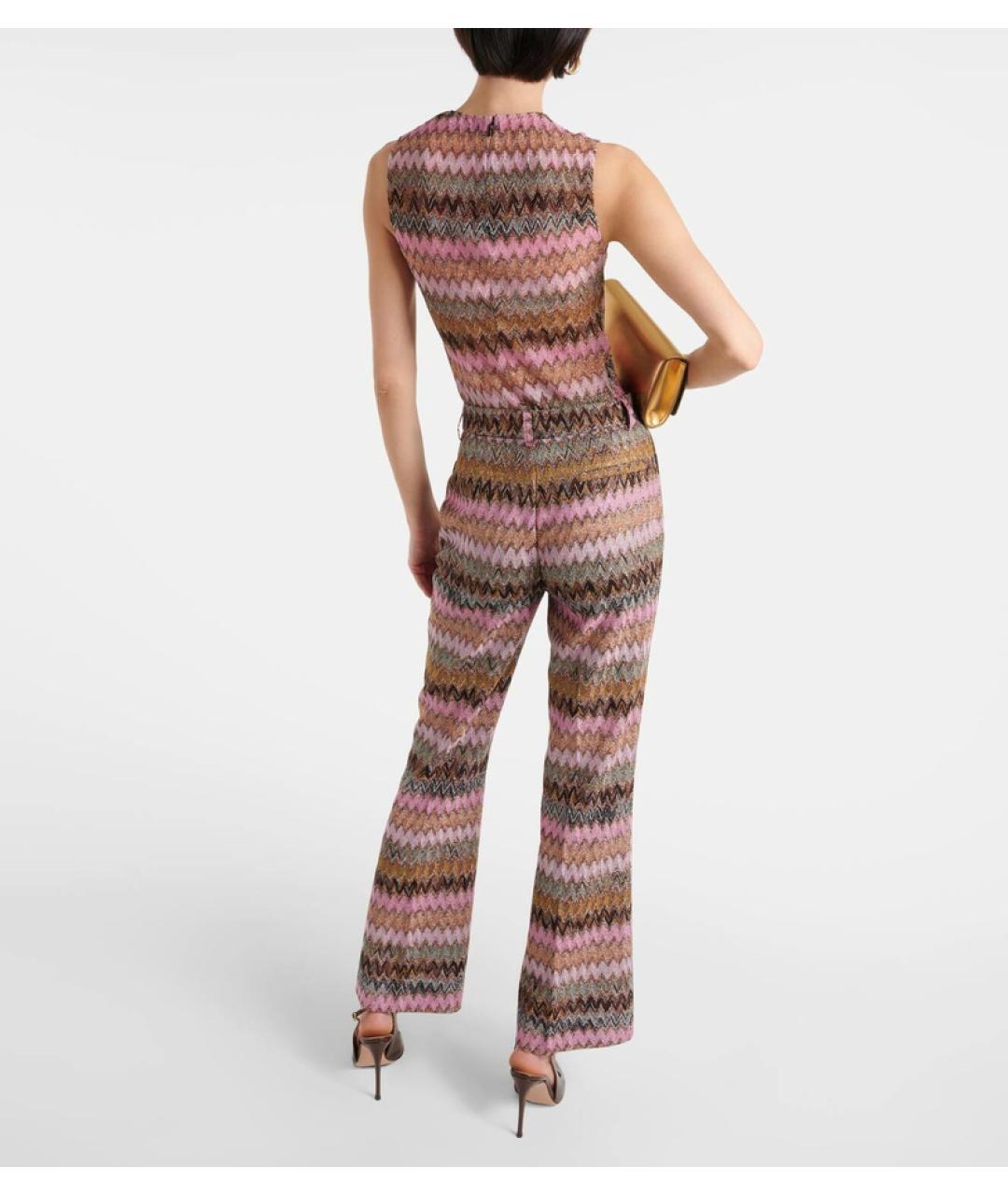 MISSONI Розовые вискозные брюки широкие, фото 3