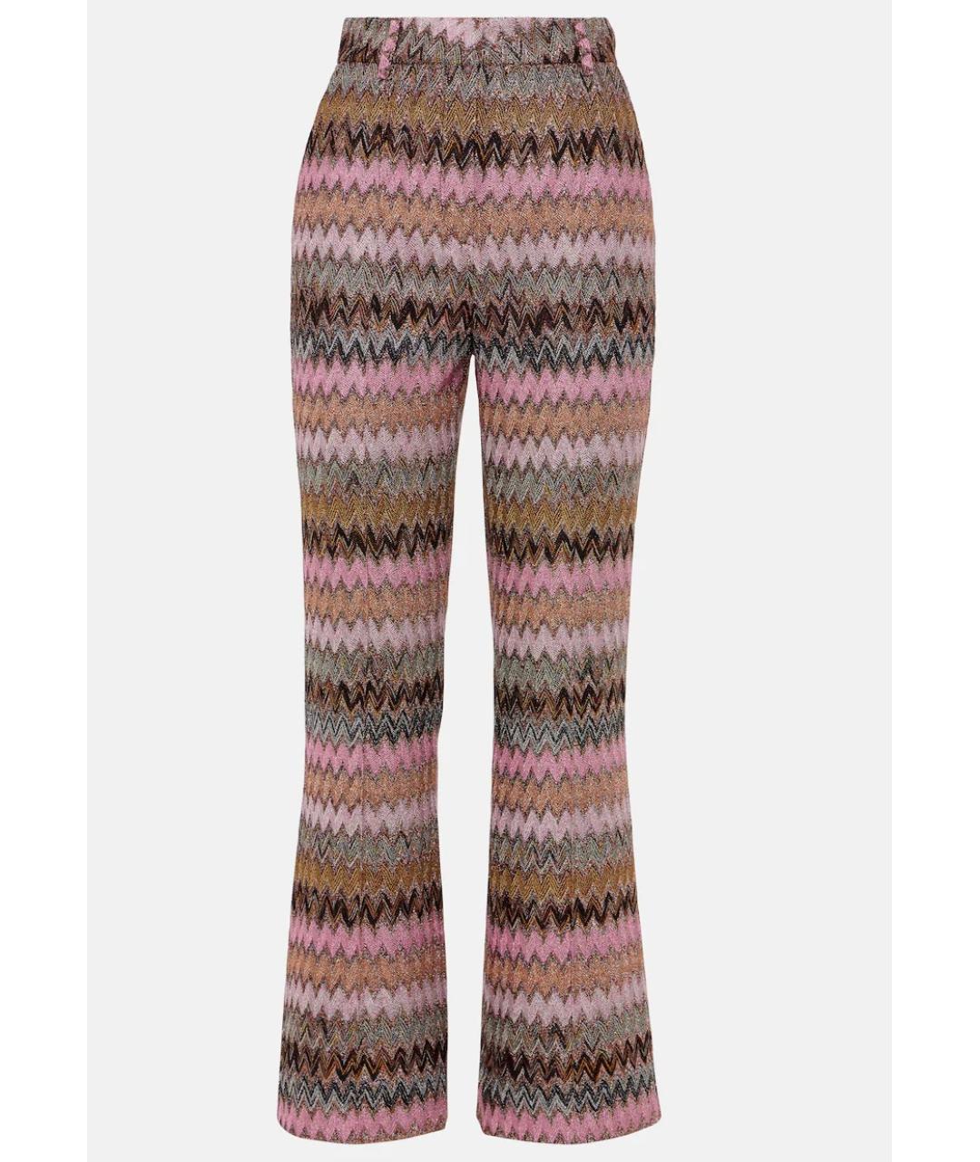 MISSONI Розовые вискозные брюки широкие, фото 7