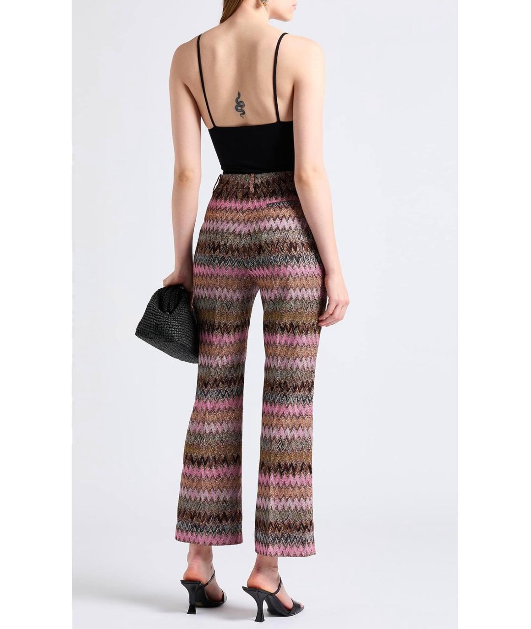 MISSONI Розовые вискозные брюки широкие, фото 6