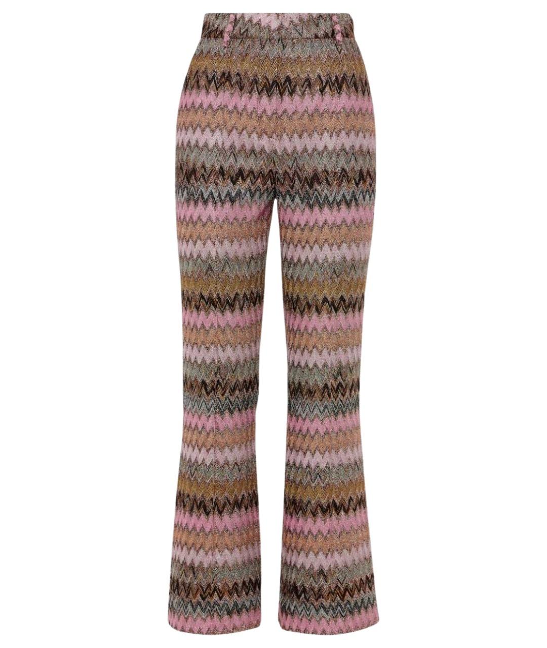 MISSONI Розовые вискозные брюки широкие, фото 1