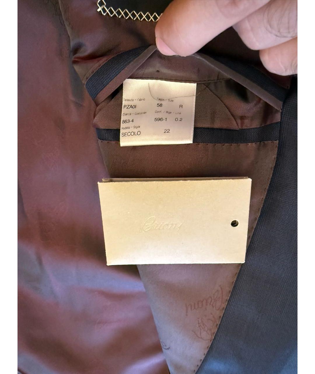 BRIONI Темно-синий классический костюм, фото 6