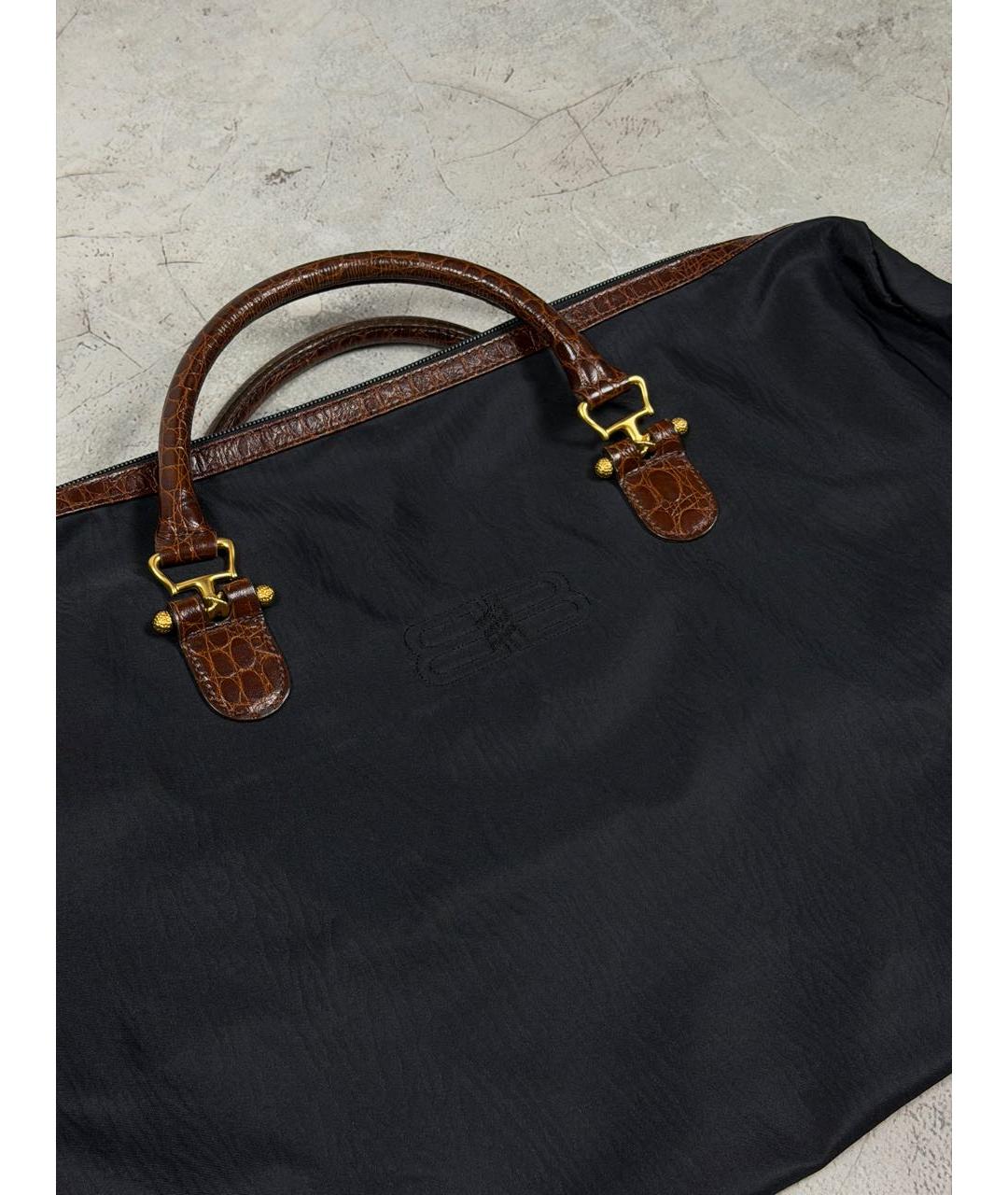 BALENCIAGA Черная нейлоновая дорожная/спортивная сумка, фото 3