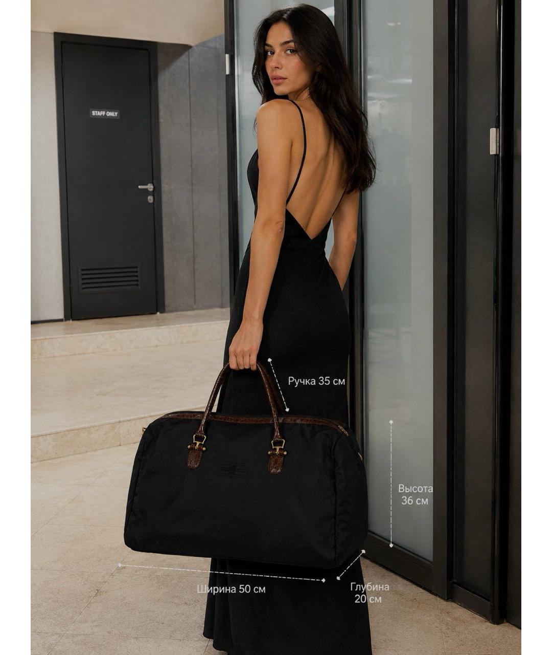 BALENCIAGA Черная нейлоновая дорожная/спортивная сумка, фото 8