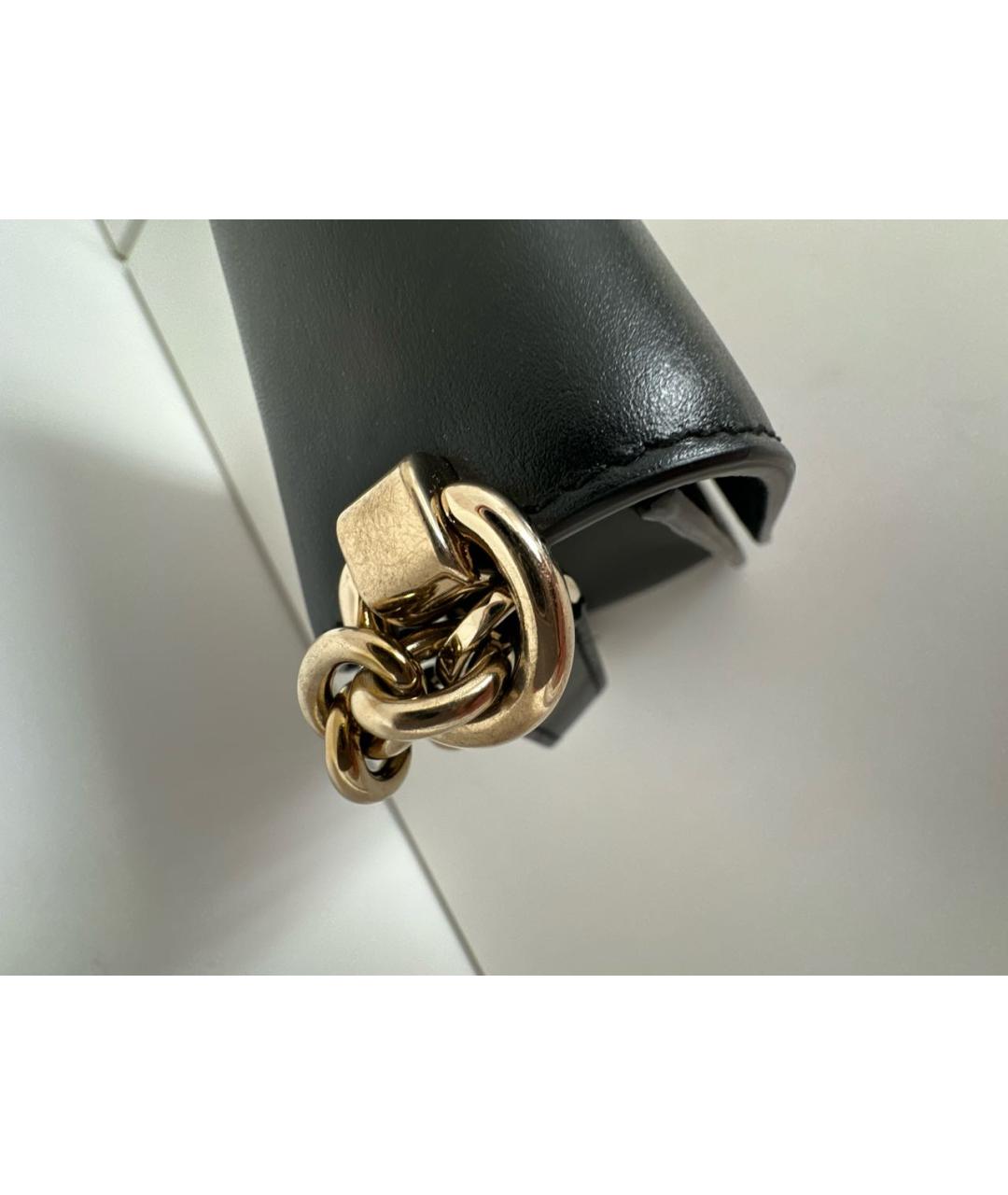 FURLA Черная кожаная сумка через плечо, фото 6