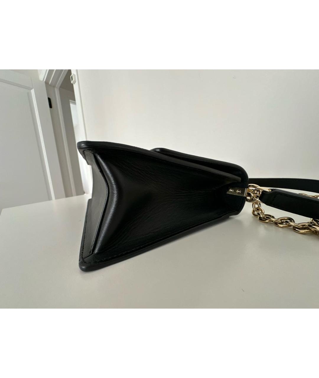 FURLA Черная кожаная сумка через плечо, фото 8