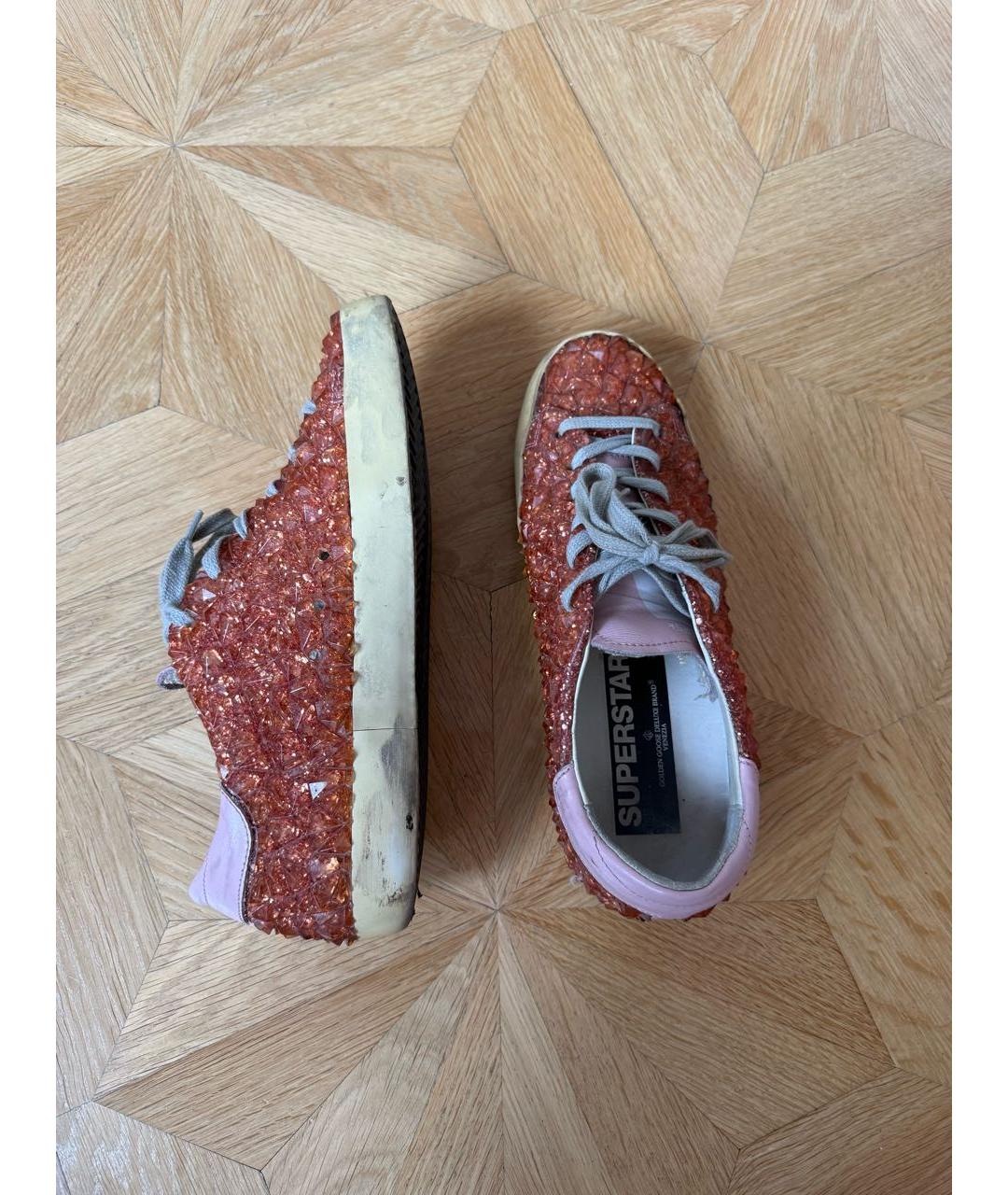 GOLDEN GOOSE Розовые резиновые кеды, фото 8