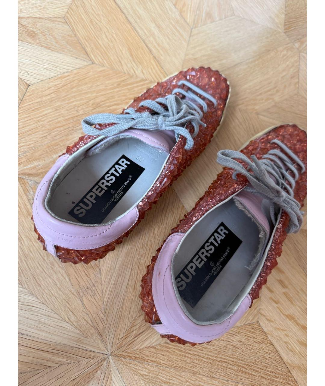 GOLDEN GOOSE Розовые резиновые кеды, фото 5