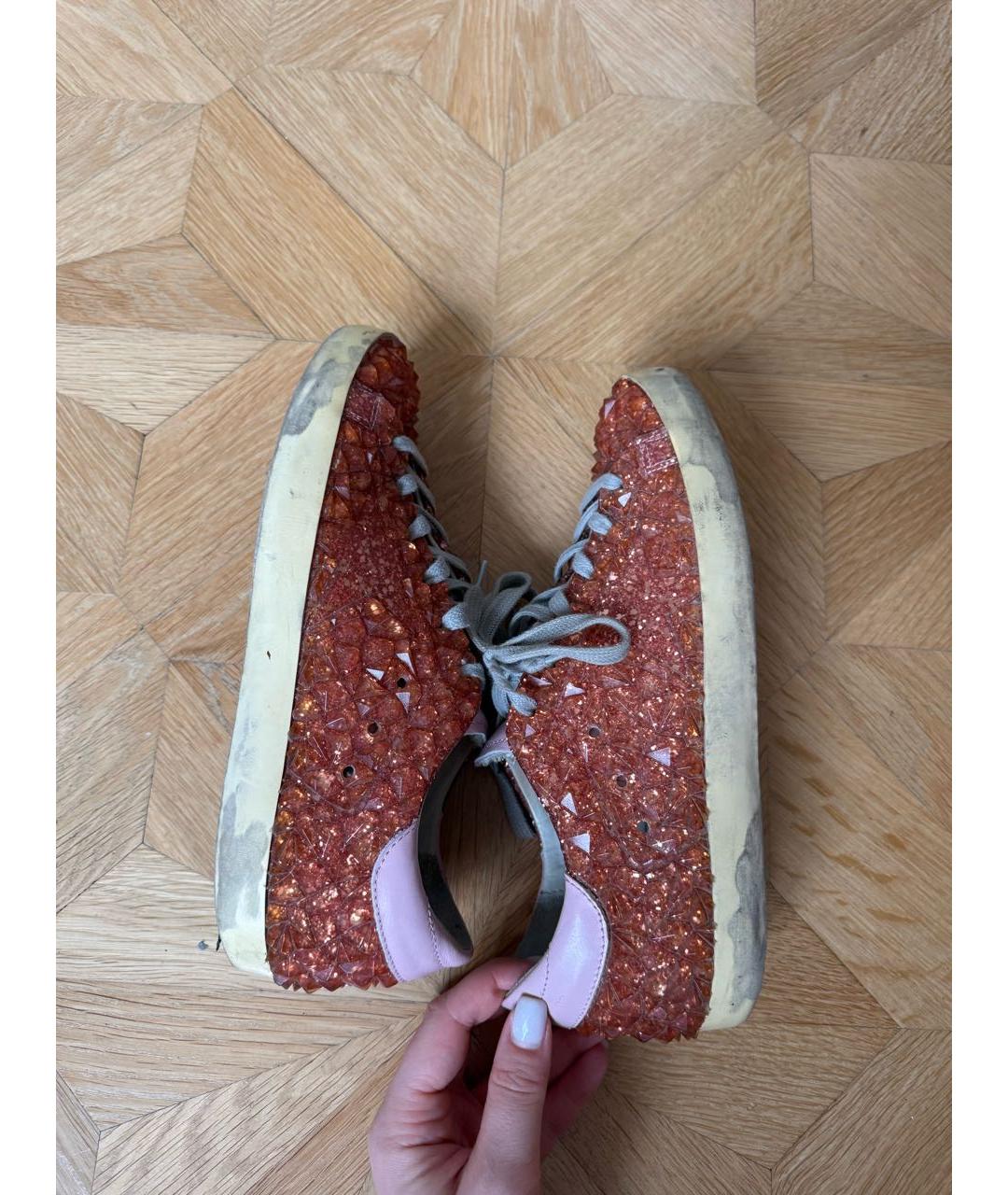 GOLDEN GOOSE Розовые резиновые кеды, фото 6