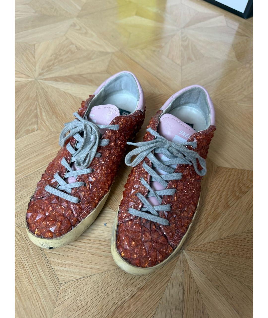 GOLDEN GOOSE Розовые резиновые кеды, фото 2