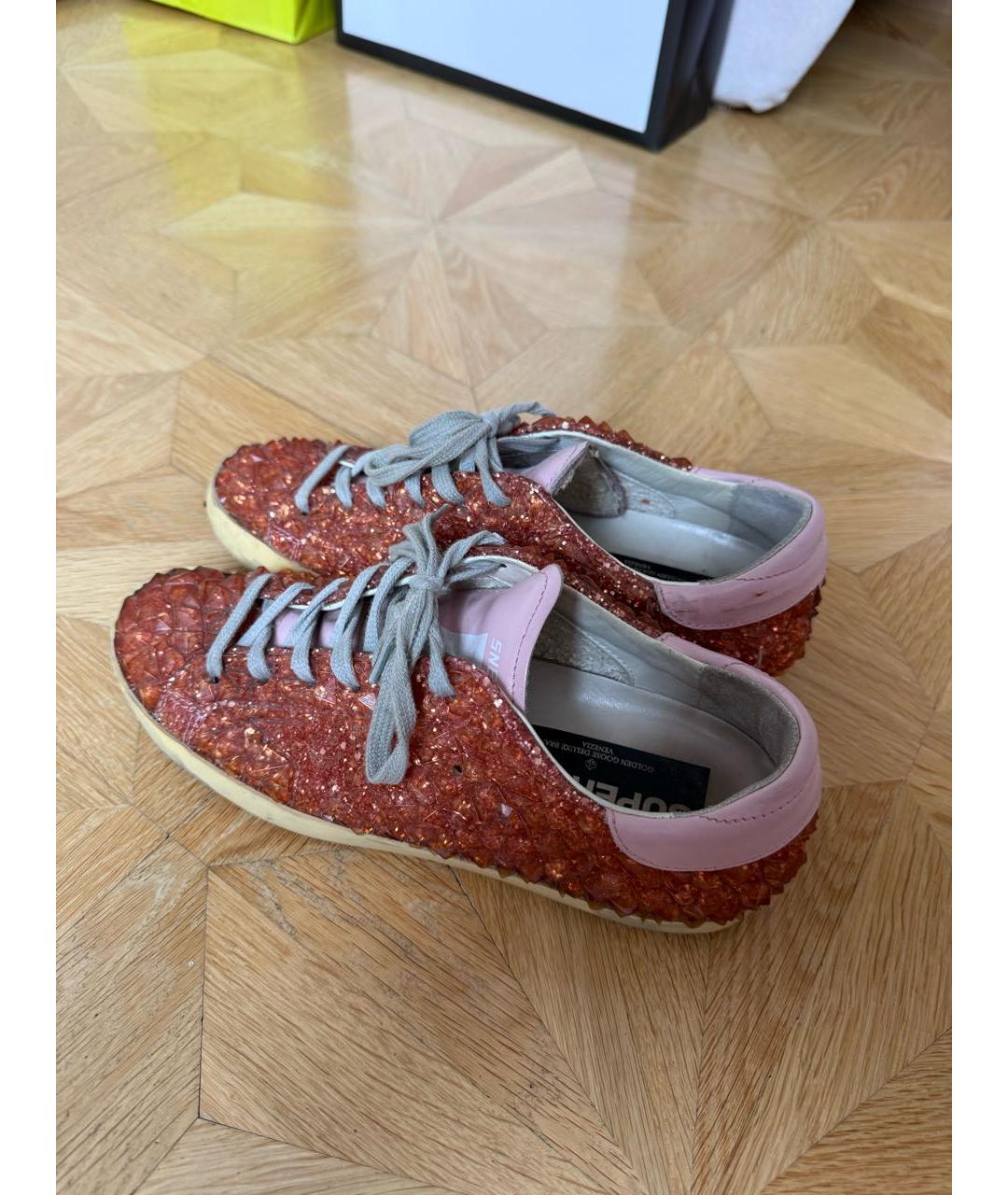 GOLDEN GOOSE Розовые резиновые кеды, фото 3