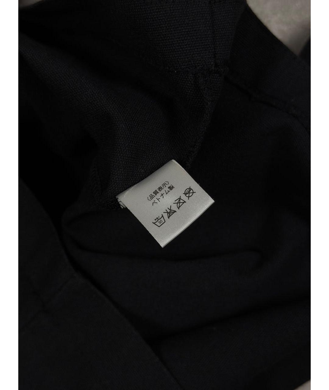 YOHJI YAMAMOTO Черная хлопковая сумка тоут, фото 7