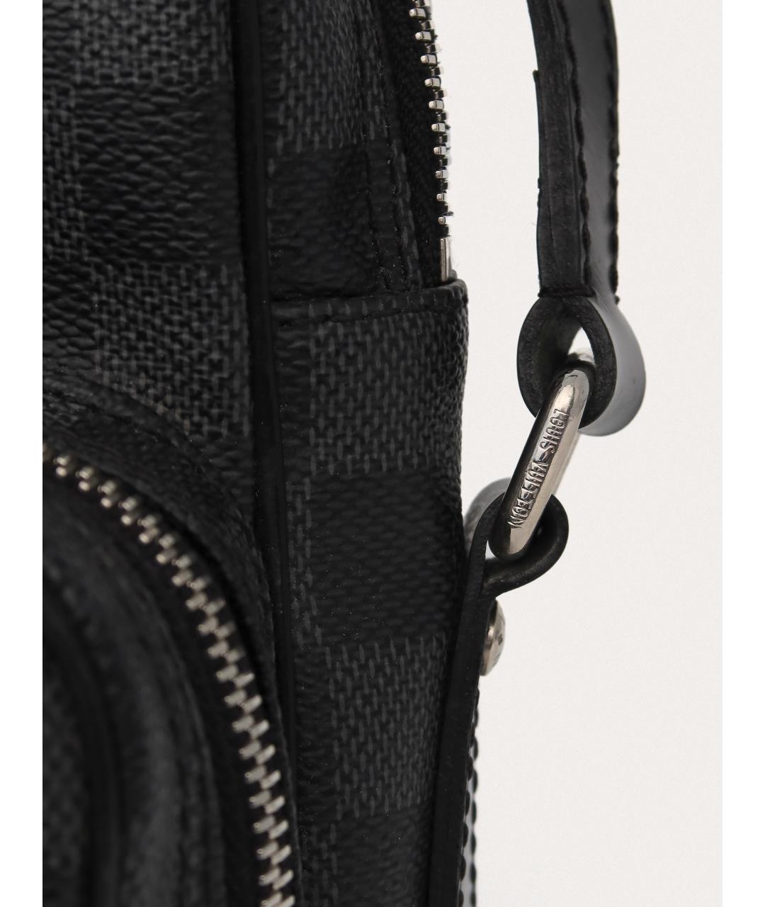 LOUIS VUITTON Черная сумка на плечо, фото 5
