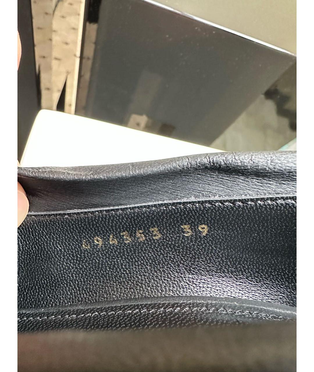 BALENCIAGA Черные кожаные туфли, фото 5