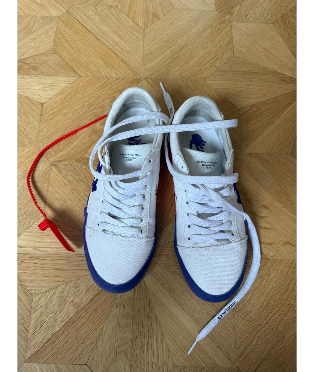 OFF-WHITE Белые кеды, фото 2