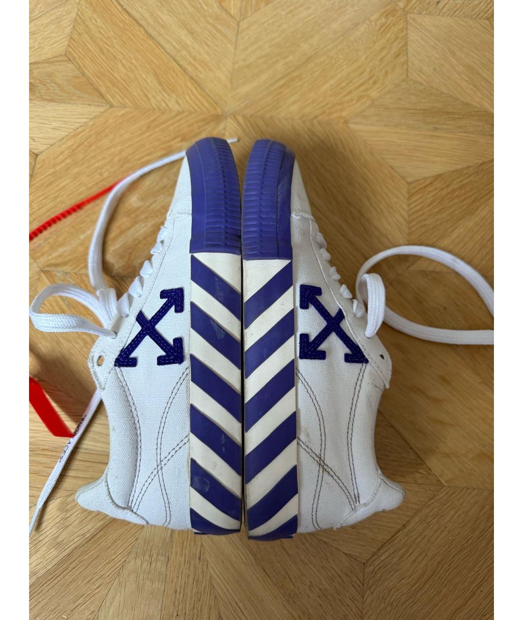 OFF-WHITE Белые кеды, фото 3