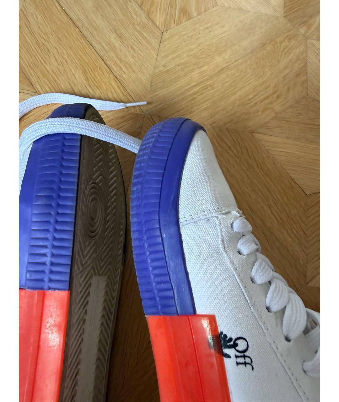 OFF-WHITE Белые кеды, фото 6