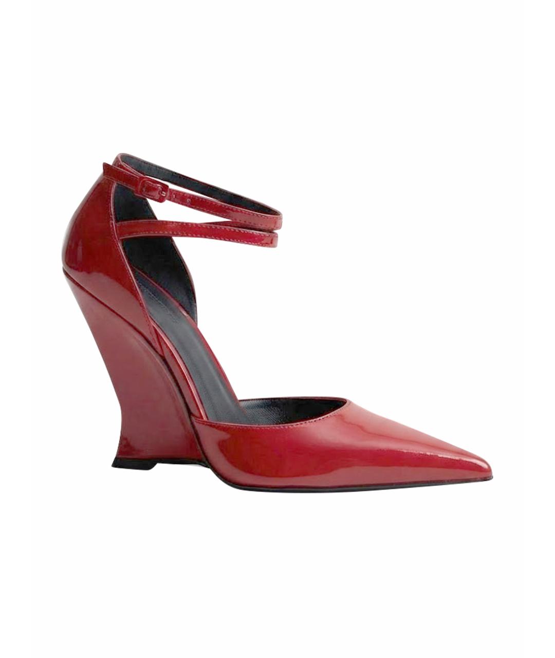 FERRAGAMO Красные туфли из лакированной кожи, фото 1