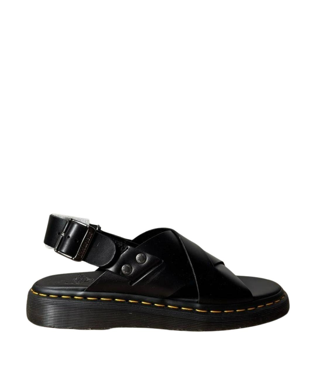 DR. MARTENS Черные кожаные сандалии, фото 1
