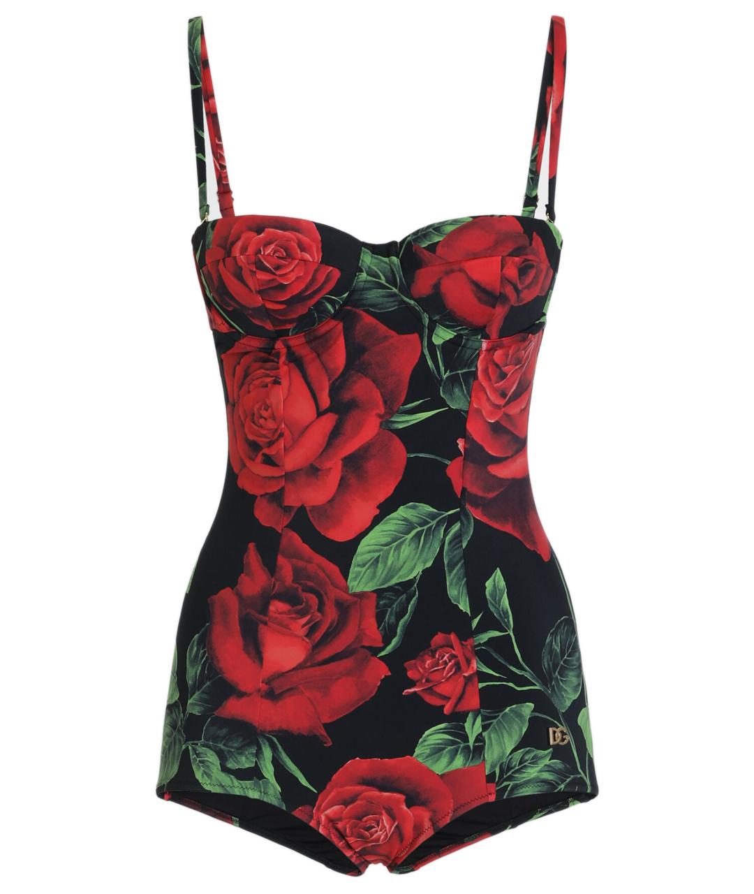DOLCE&GABBANA Черный полиамидовый купальник, фото 1