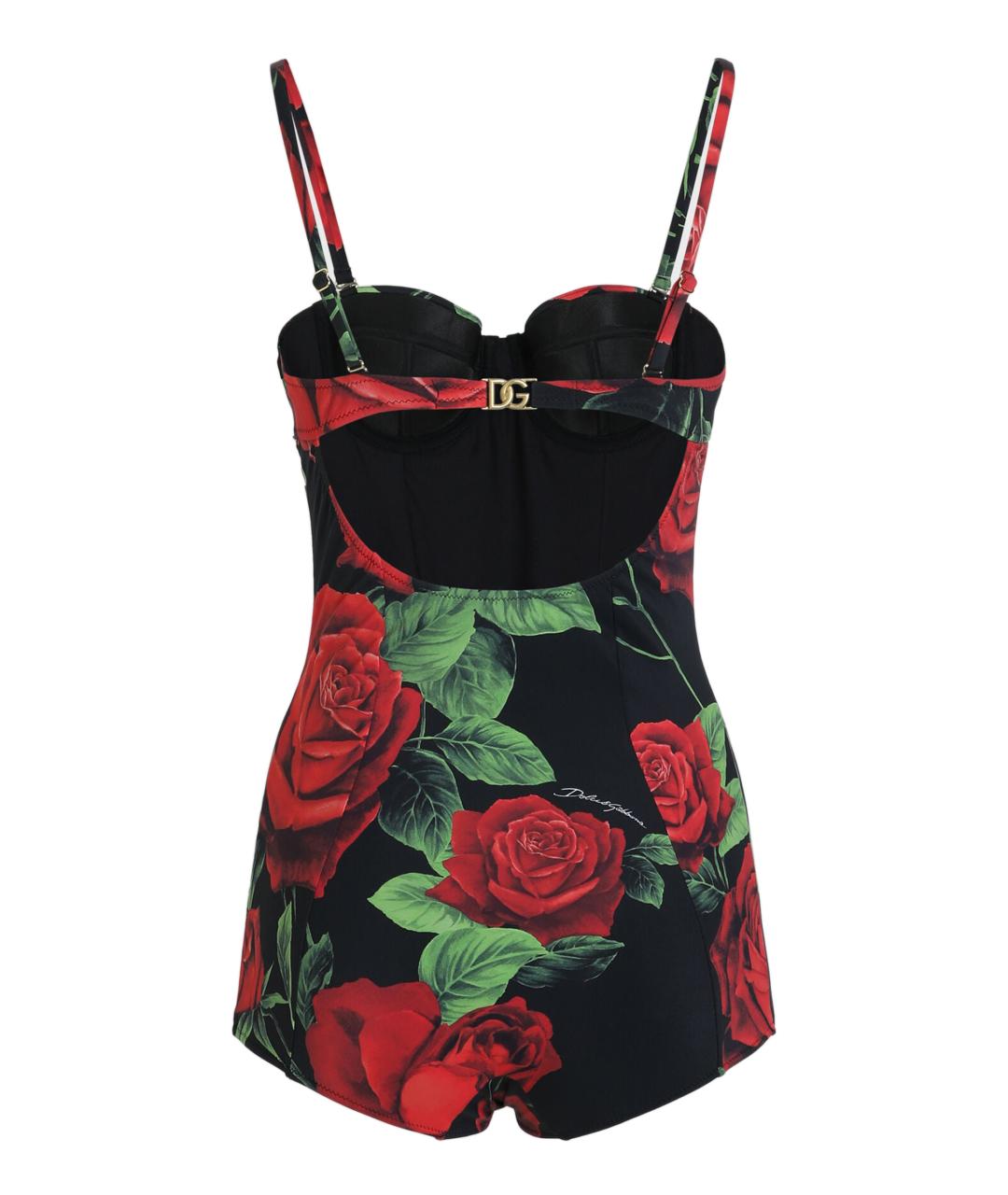 DOLCE&GABBANA Черный полиамидовый купальник, фото 2