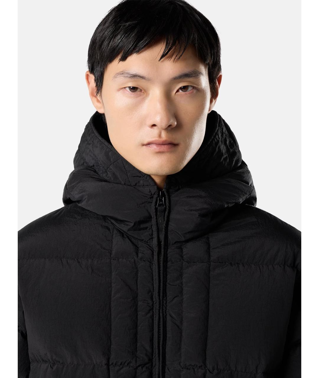 STONE ISLAND Черная полиамидовая куртка, фото 4