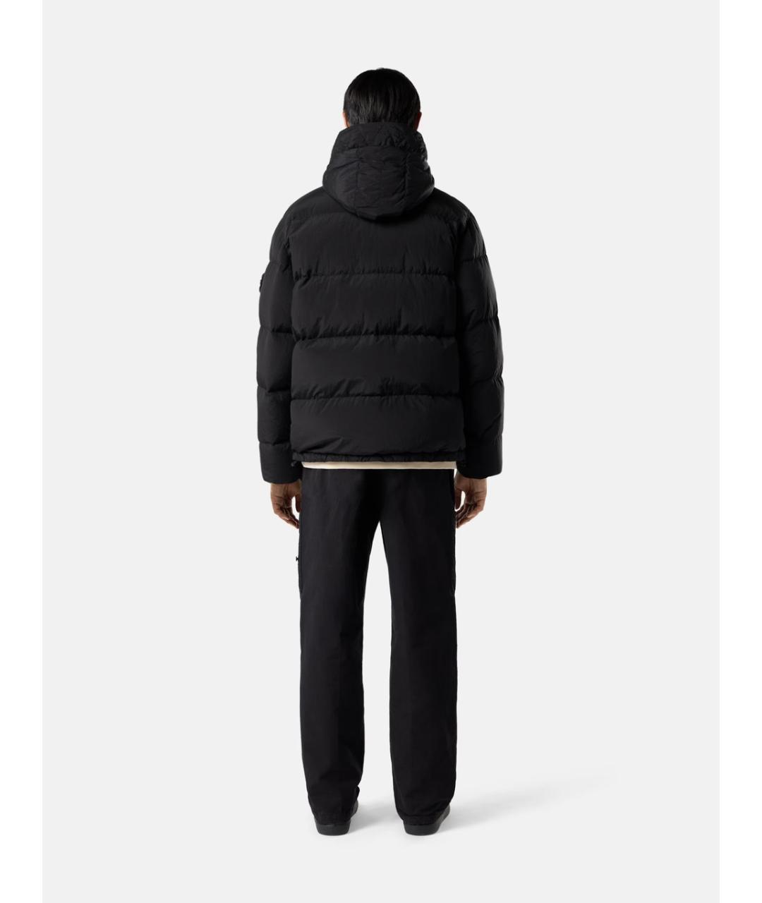 STONE ISLAND Черная полиамидовая куртка, фото 6