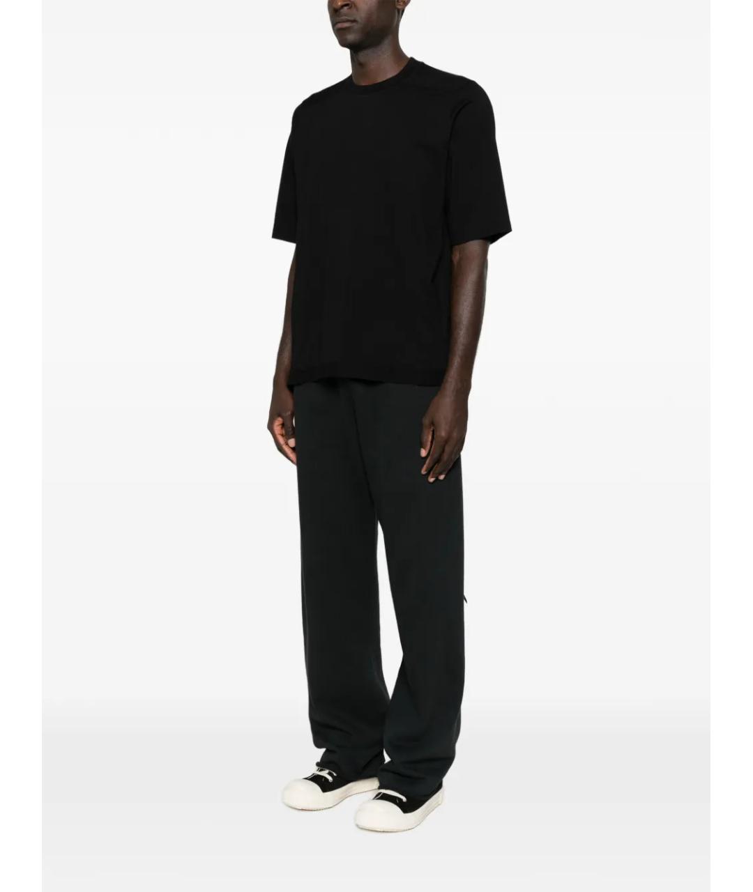 RICK OWENS DRKSHDW Черная хлопковая футболка, фото 3