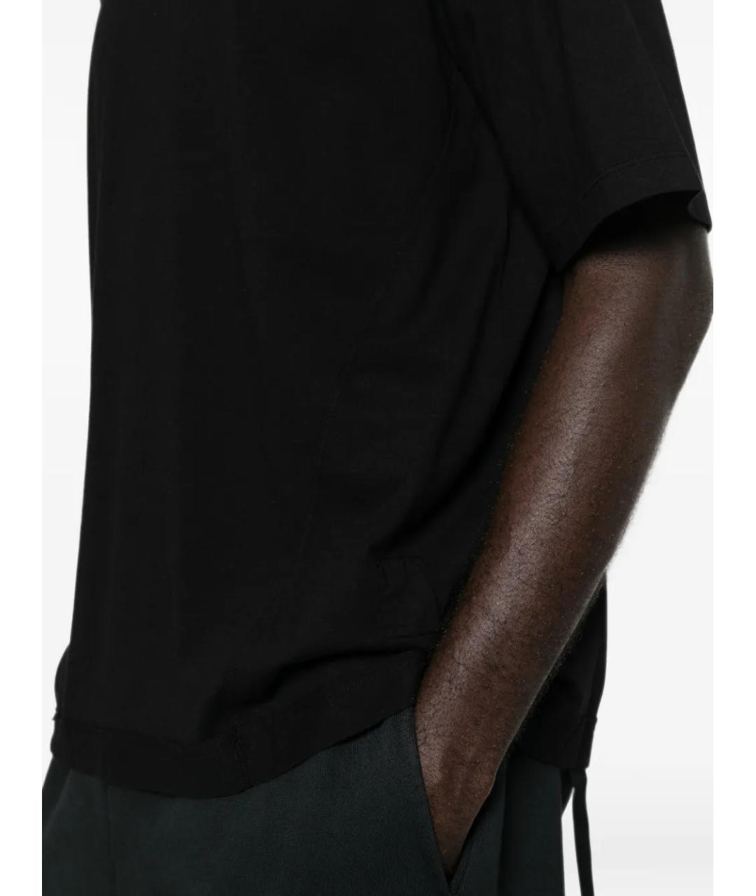 RICK OWENS DRKSHDW Черная хлопковая футболка, фото 5