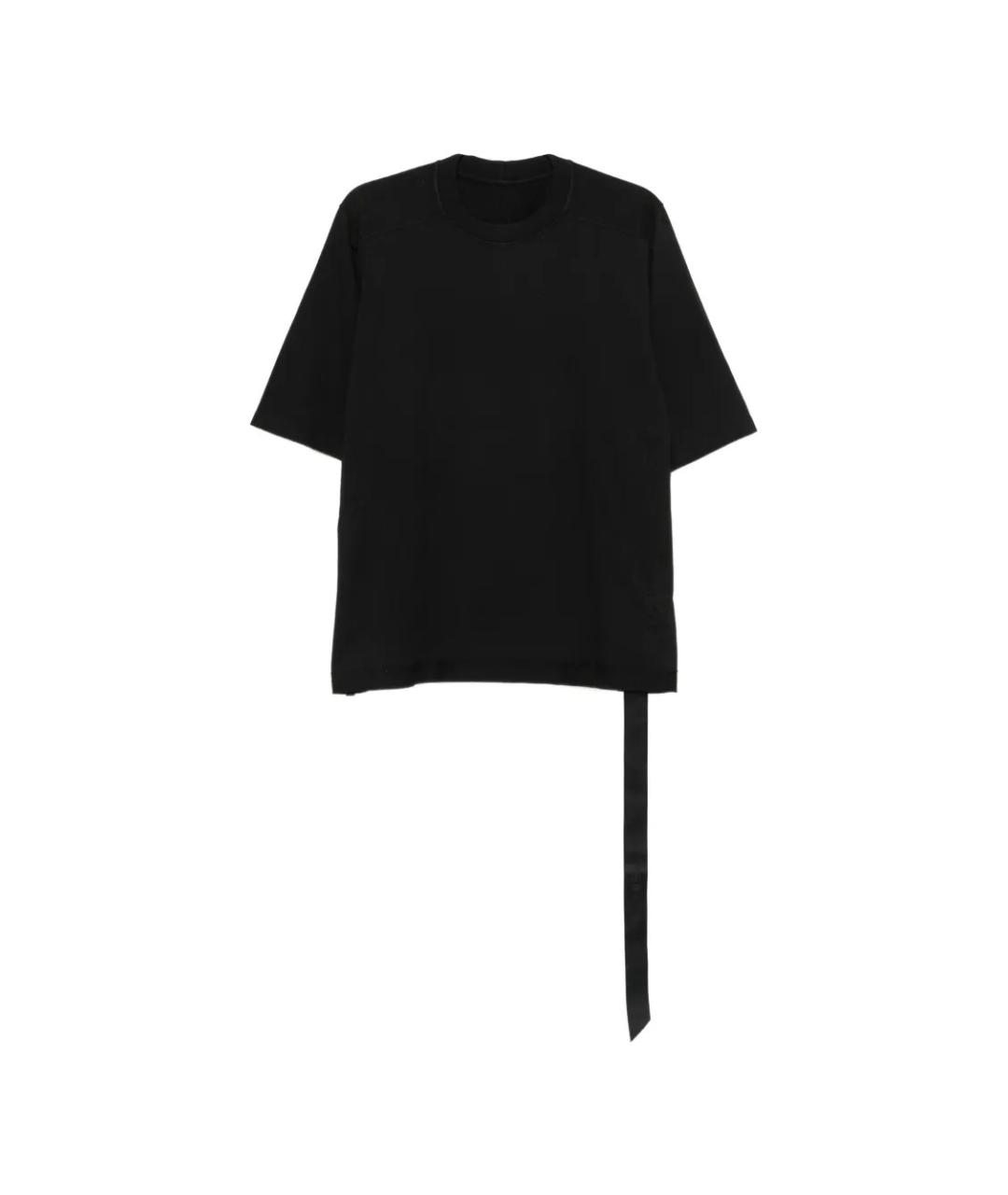 RICK OWENS DRKSHDW Черная хлопковая футболка, фото 1