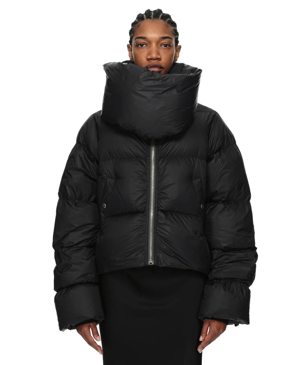 RICK OWENS Черный нейлоновый пуховик, фото 1