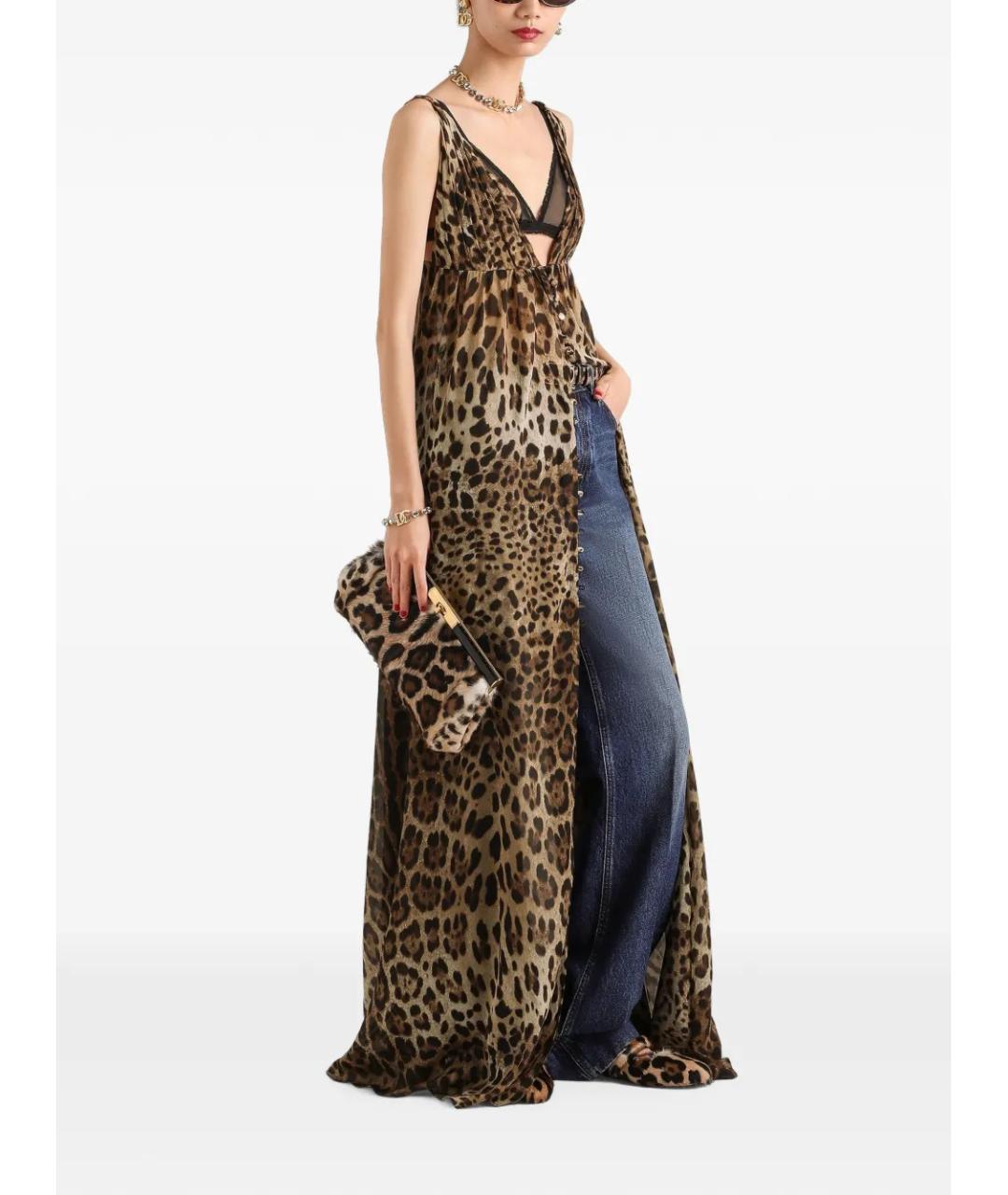 DOLCE&GABBANA Синие хлопковые прямые джинсы, фото 2
