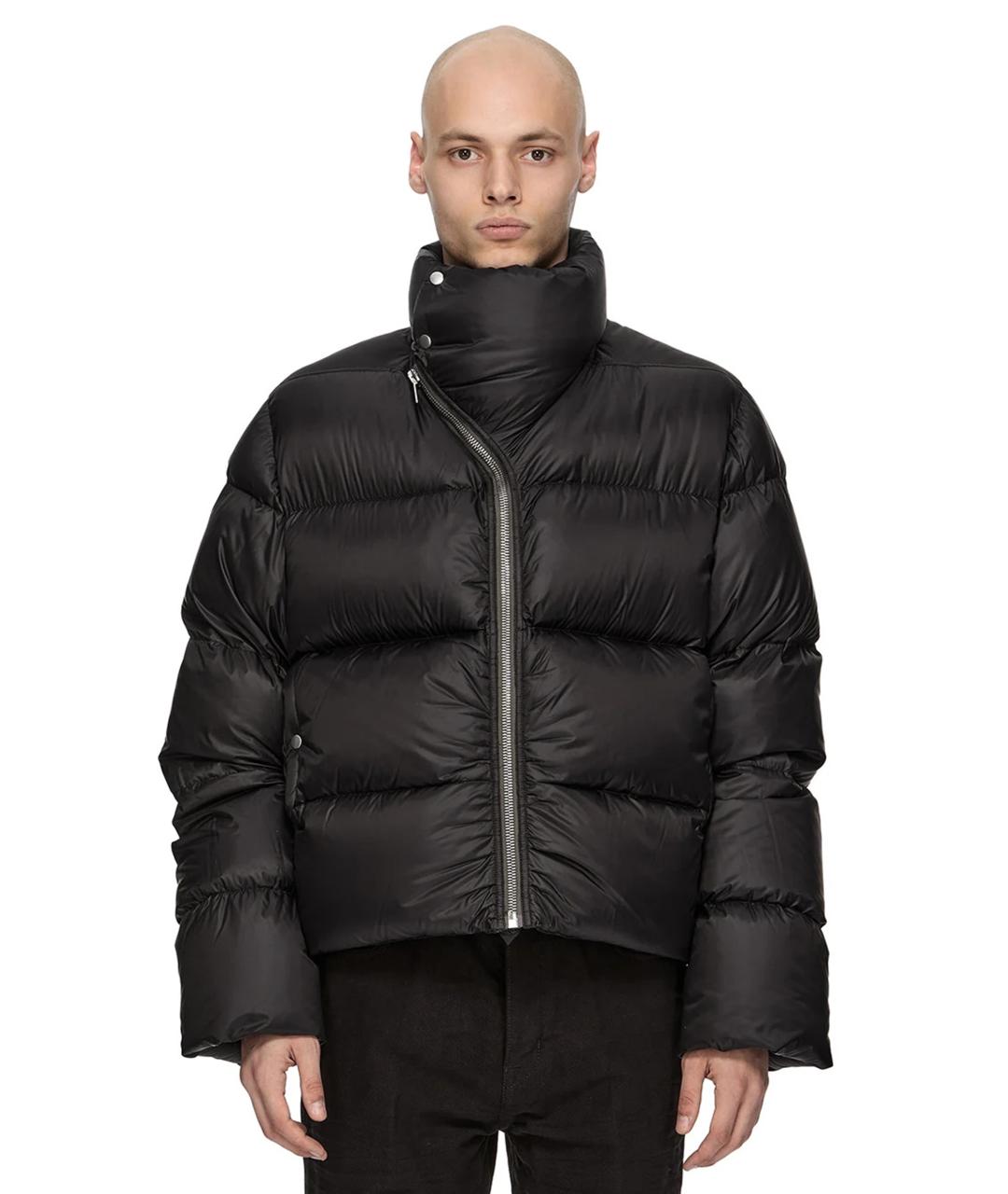 RICK OWENS Черный полиамидовый пуховик, фото 1