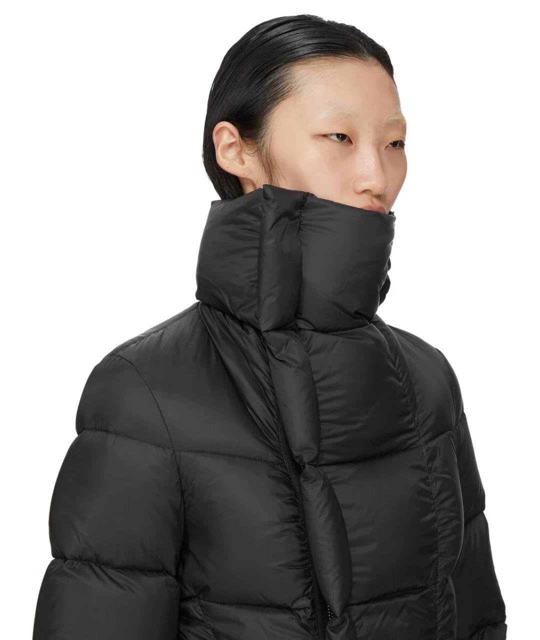 RICK OWENS Черный полиамидовый пуховик, фото 4