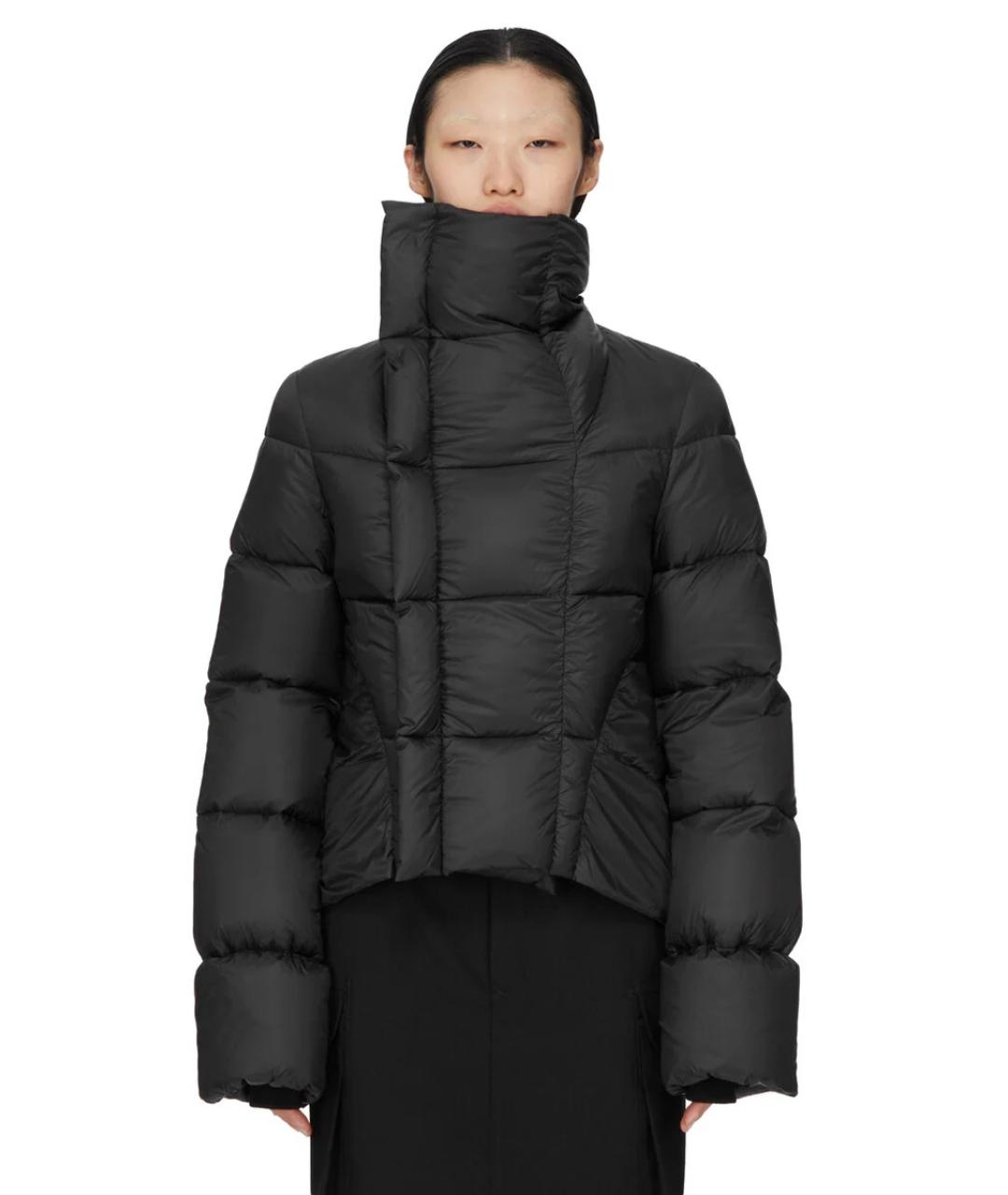 RICK OWENS Черный полиамидовый пуховик, фото 1