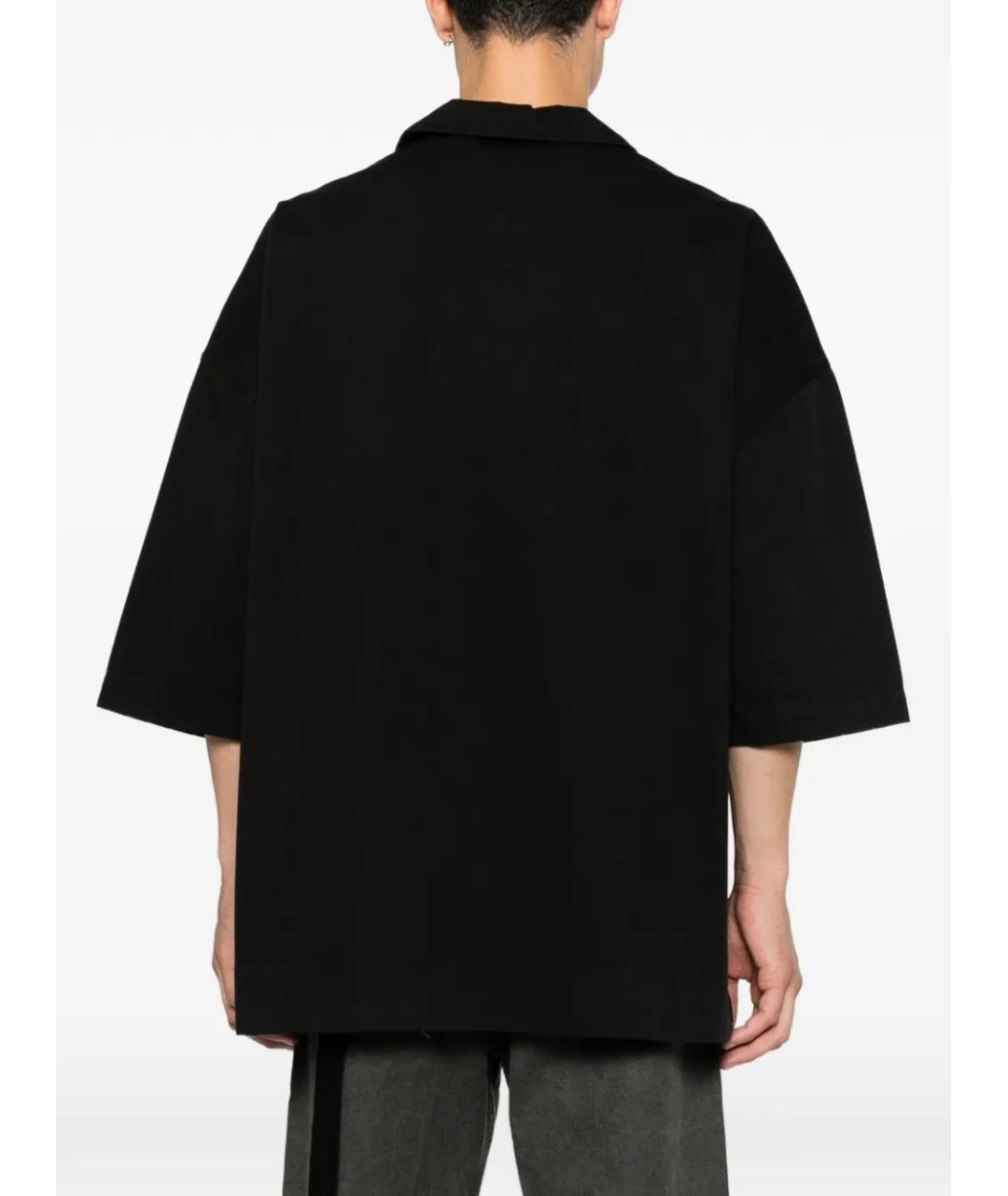 RICK OWENS DRKSHDW Черная хлопковая кэжуал рубашка, фото 4